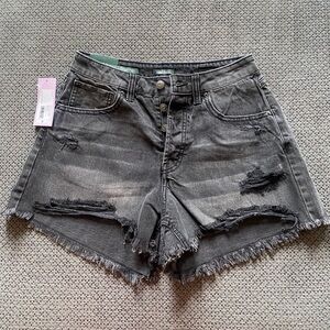 NWT Wild Fable Black Distressed Jean Shorts Size 8
